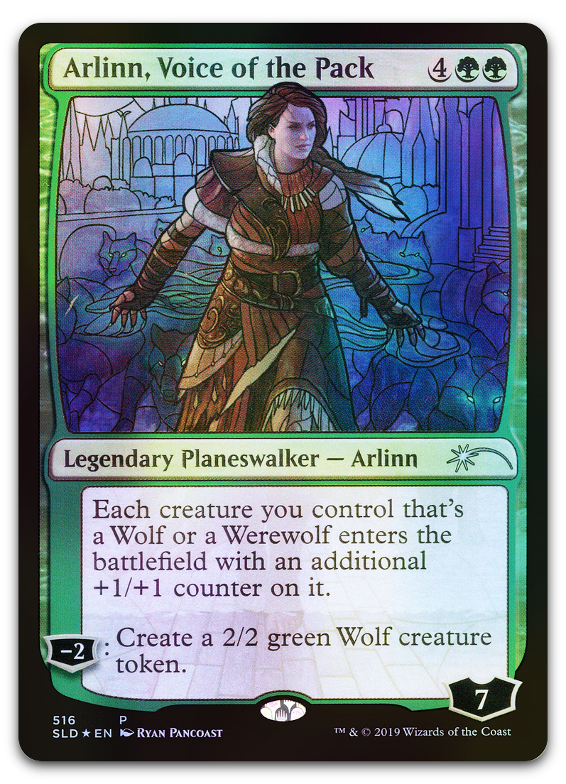 Arlinn, Voice of the Pack (Stained Glass) (Secret Lair Drop Series)