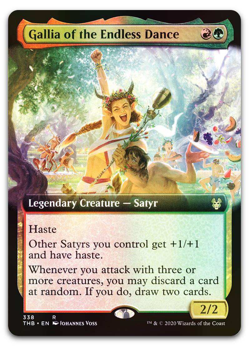 Gallia of the Endless Dance (Extended Art) (Theros Beyond Death)