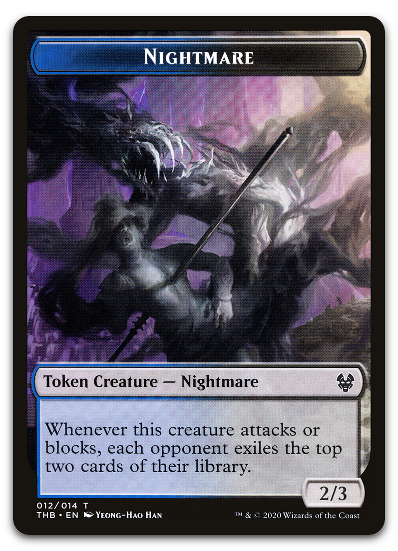 Nightmare Token (Theros Beyond Death)