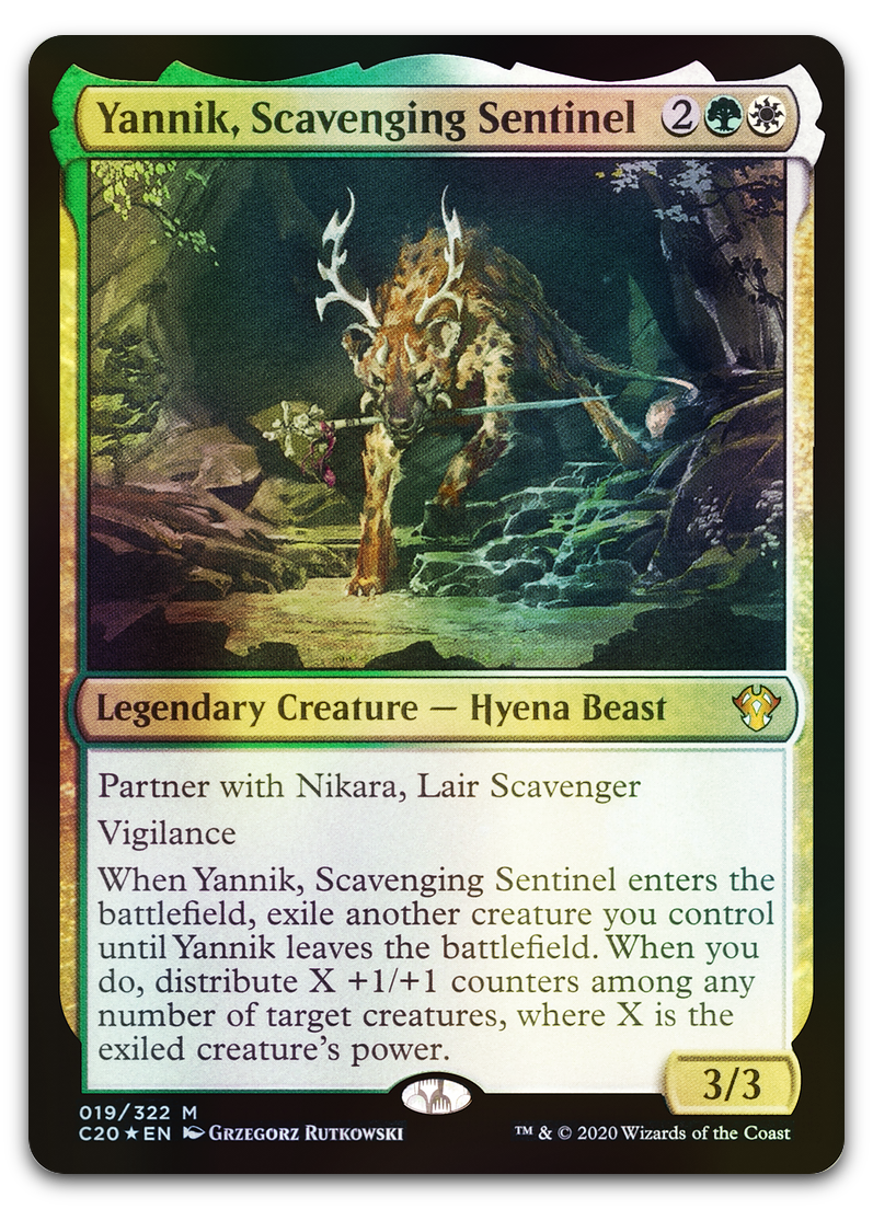 Yannik, Scavenging Sentinel (Commander 2020)