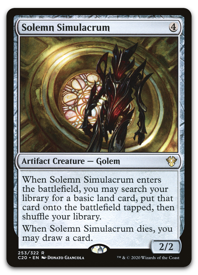 Solemn Simulacrum (Commander 2020)