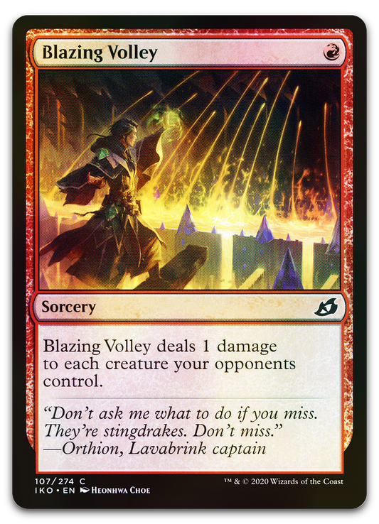 Blazing Volley (Ikoria: Lair of Behemoths)