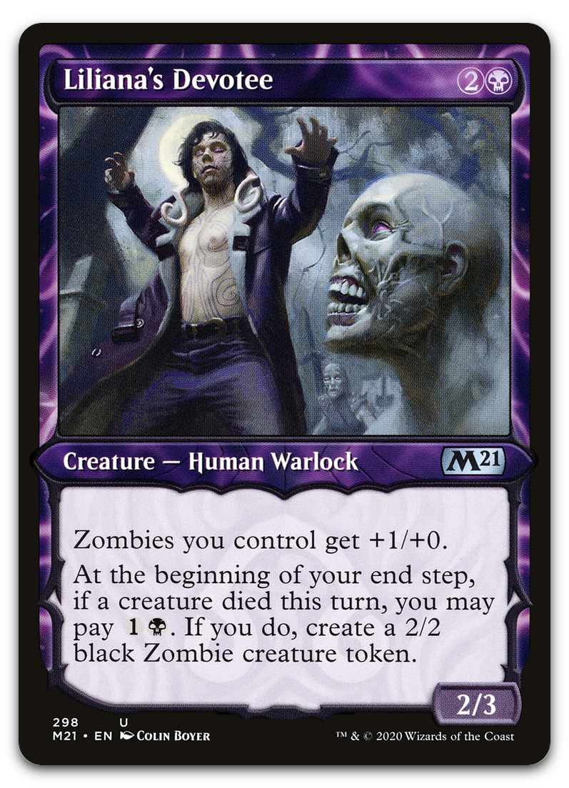 Liliana's Devotee (Showcase) (Core Set 2021)
