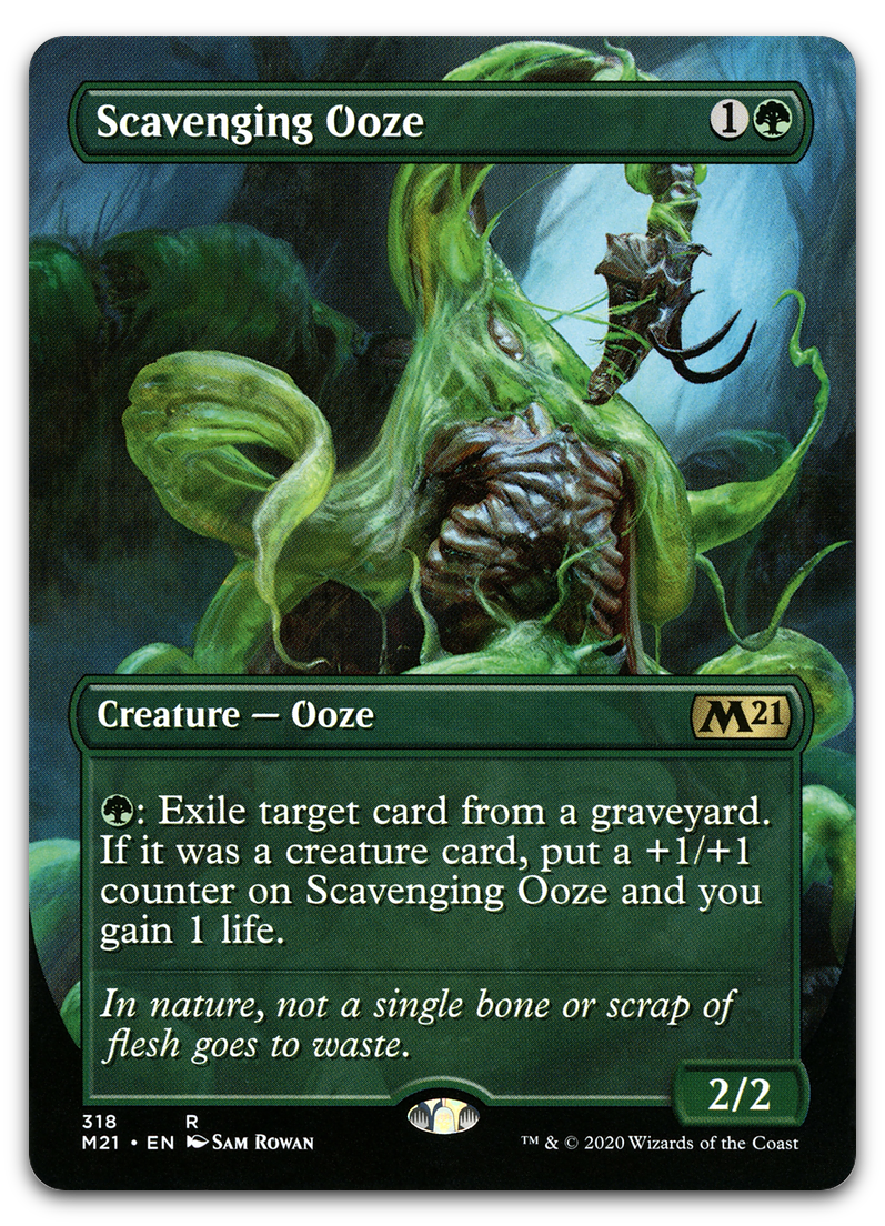 Scavenging Ooze (Alternate Art) (Core Set 2021)