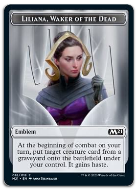 Emblem - Liliana, Waker of the Dead (Core Set 2021)