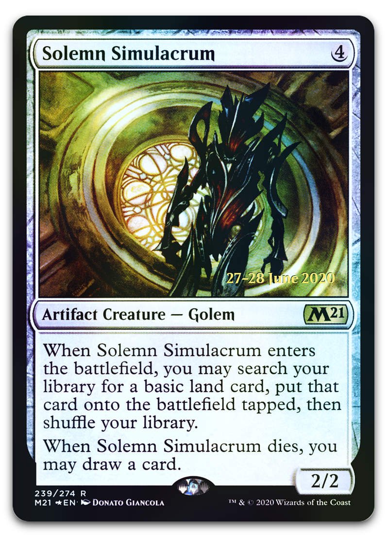 Solemn Simulacrum (Prerelease Cards)