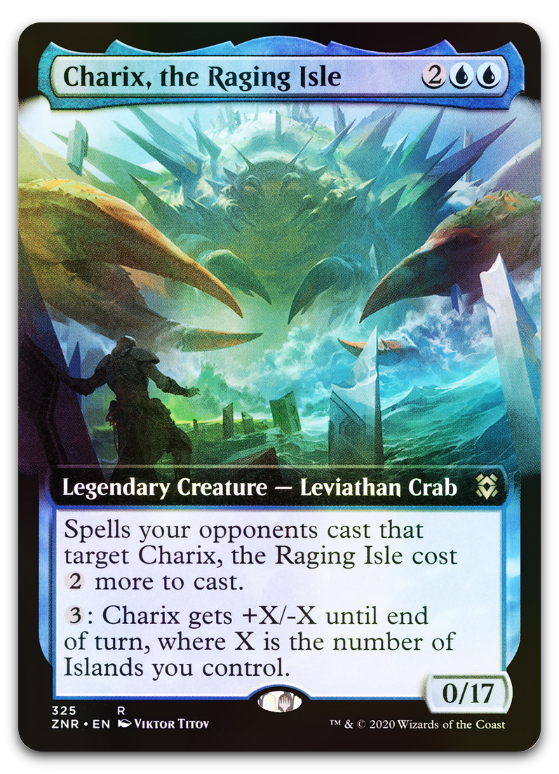 Charix, the Raging Isle (Extended Art) (Zendikar Rising)