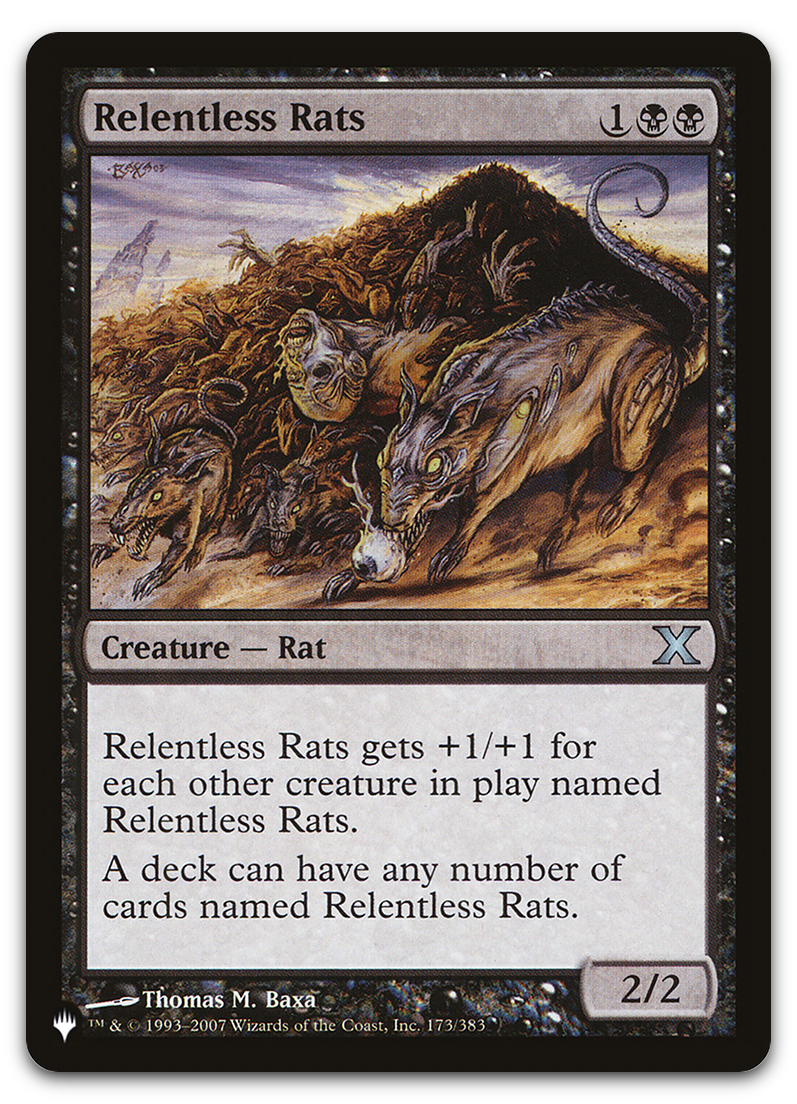 Relentless Rats (The List Reprints)