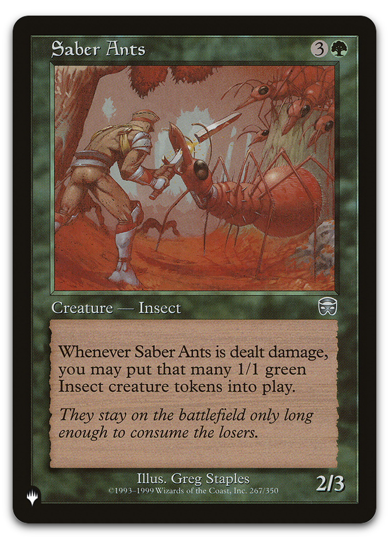 Saber Ants (The List Reprints)