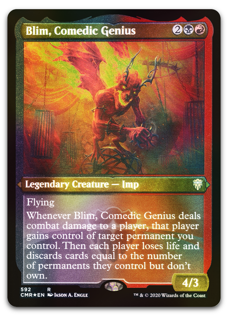 Blim, Comedic Genius (Foil Etched) (Commander Legends) Cardsurfer Games Blim, Comedic Genius (Foil Etched) (Commander Legends) Cardsurfer Games