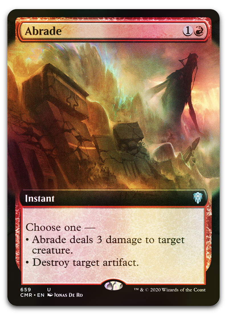 abrade mtg card Abrade (Extended Art) (Commander Legends) – Cardsurfer Games