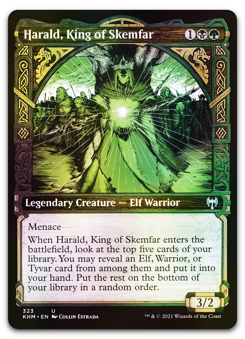 Harald, King of Skemfar (Showcase) (Kaldheim)