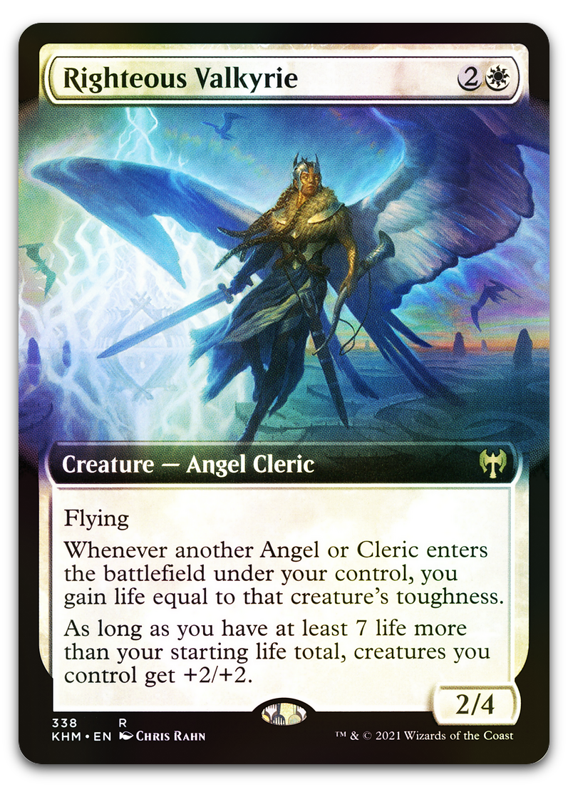 Righteous Valkyrie (Extended Art) (Kaldheim)