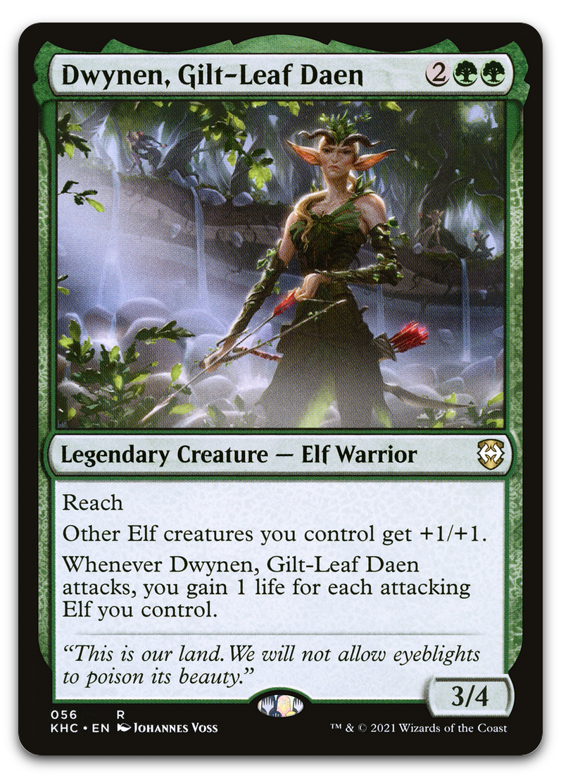Dwynen, Gilt-Leaf Daen (Commander: Kaldheim)