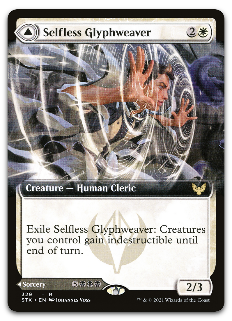 Selfless Glyphweaver (Extended Art) (Strixhaven: School of Mages)