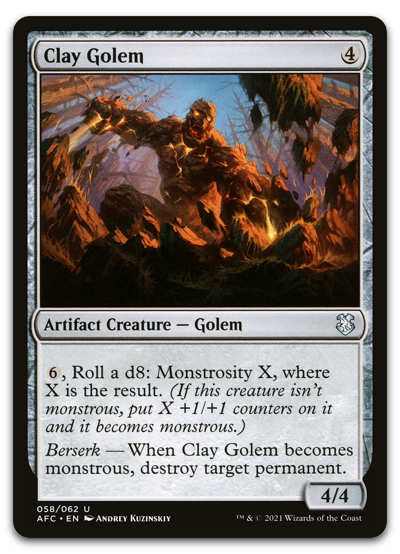 Clay Golem (Commander: Adventures in the Forgotten Realms)
