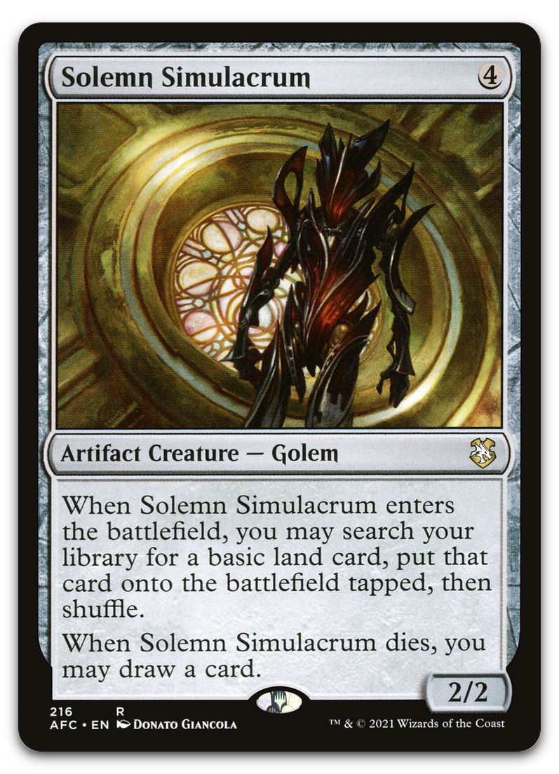 Solemn Simulacrum (Commander: Adventures in the Forgotten Realms)