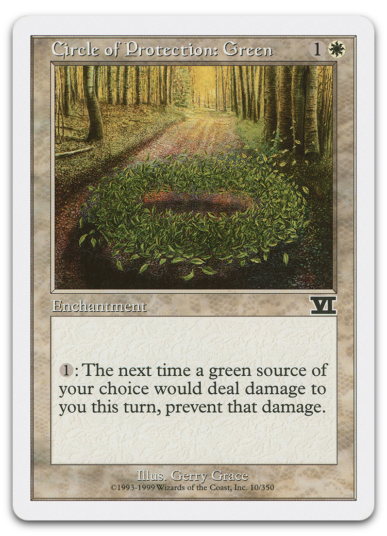 Circle of Protection: Green (Classic Sixth Edition)