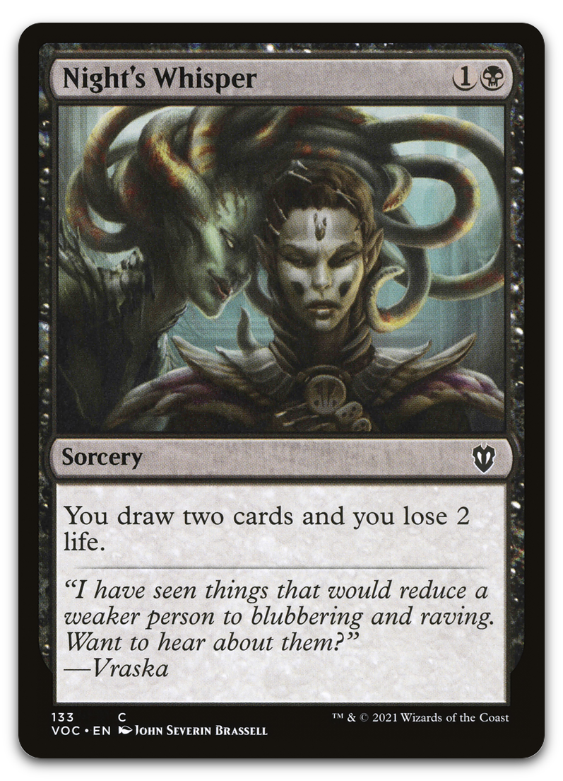 Night's Whisper (Commander: Innistrad: Crimson Vow)