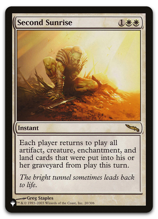 Second Sunrise (The List Reprints)