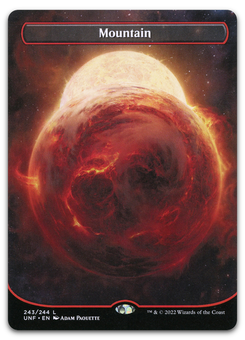 Mountain (243) (Borderless) (Unfinity)