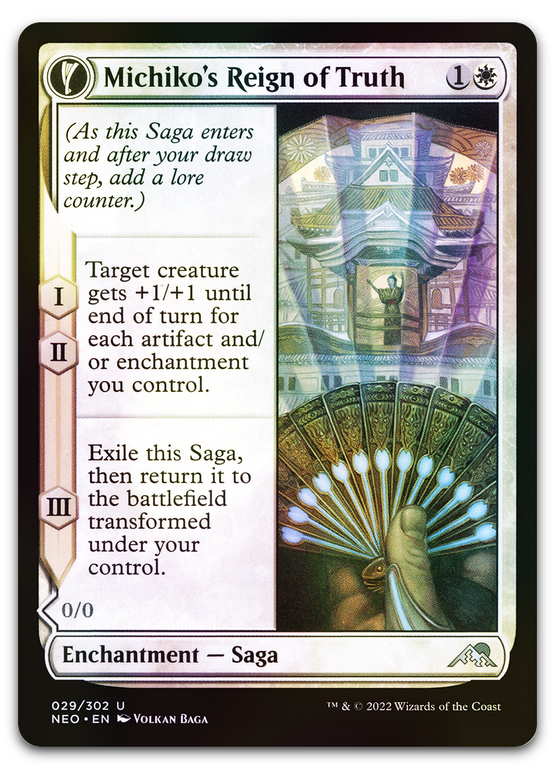 Michiko's Reign of Truth (Kamigawa: Neon Dynasty)