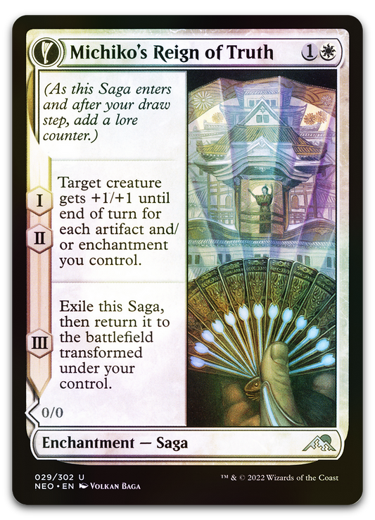 Michiko's Reign of Truth (Kamigawa: Neon Dynasty)