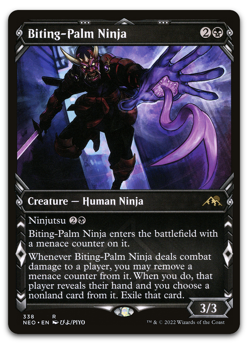 Biting-Palm Ninja (Showcase) (Kamigawa: Neon Dynasty)