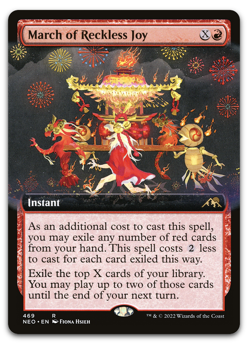 March of Reckless Joy (Extended Art) (Kamigawa: Neon Dynasty)