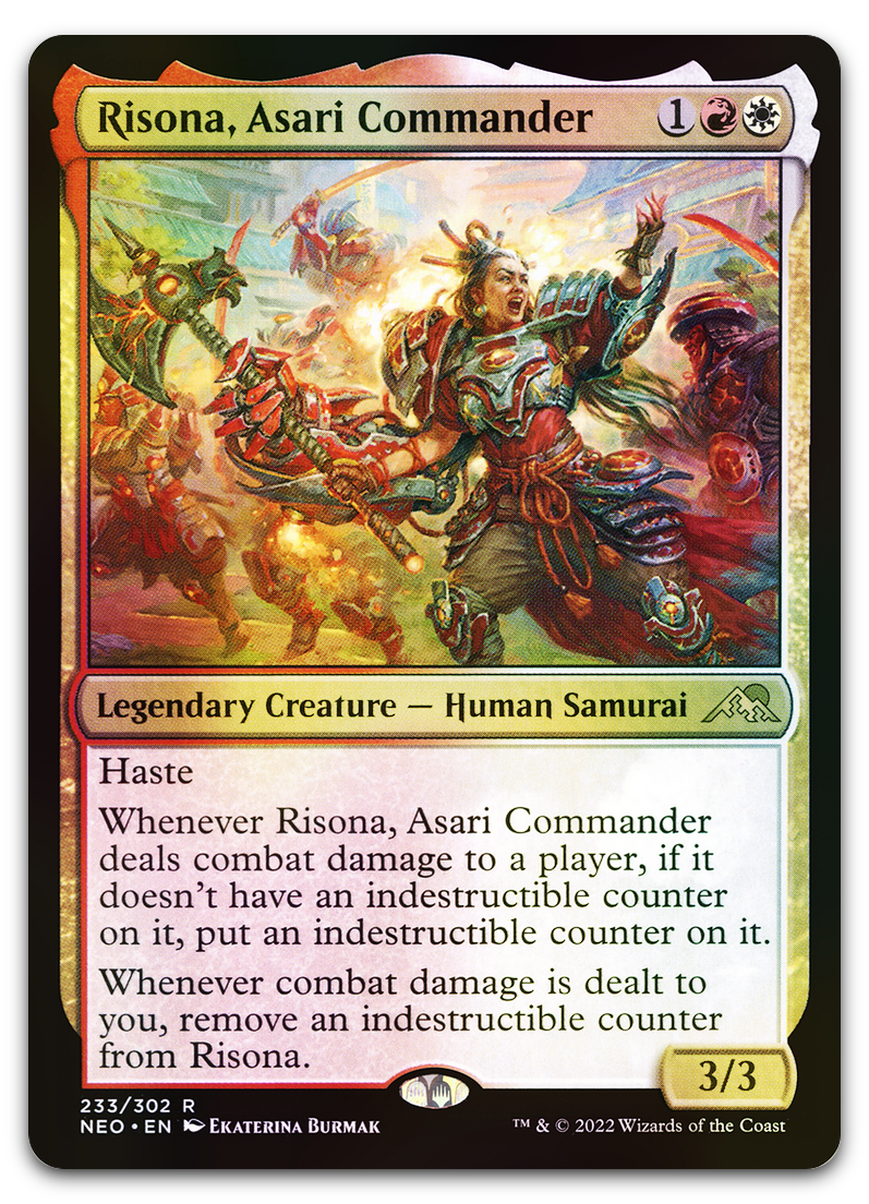 Risona, Asari Commander (Kamigawa: Neon Dynasty)