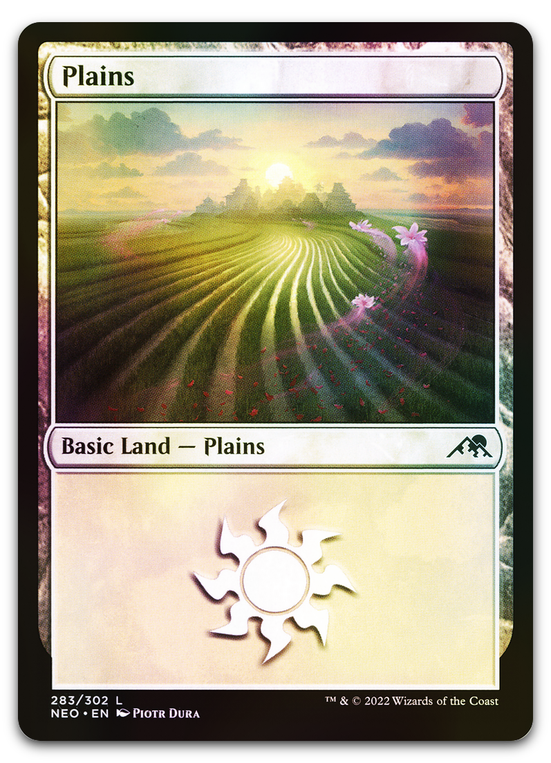 Plains (283) (Kamigawa: Neon Dynasty)