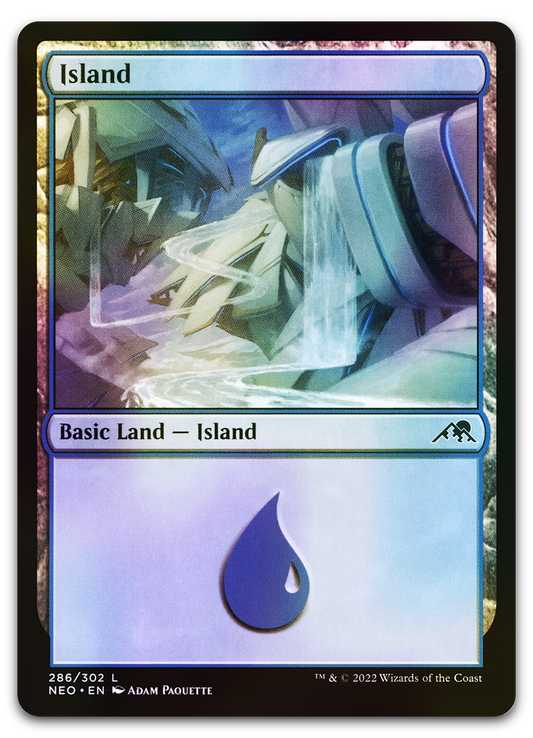 Island (286) (Kamigawa: Neon Dynasty)