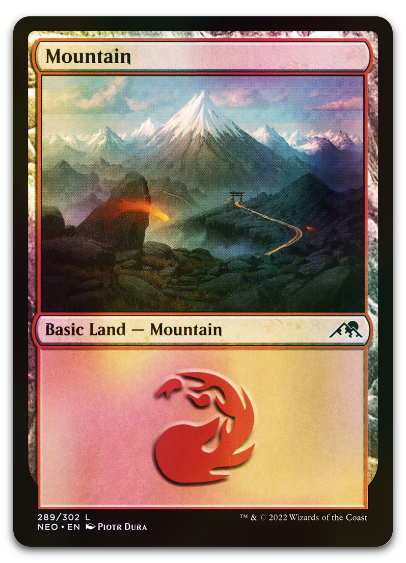 Mountain (289) (Kamigawa: Neon Dynasty)