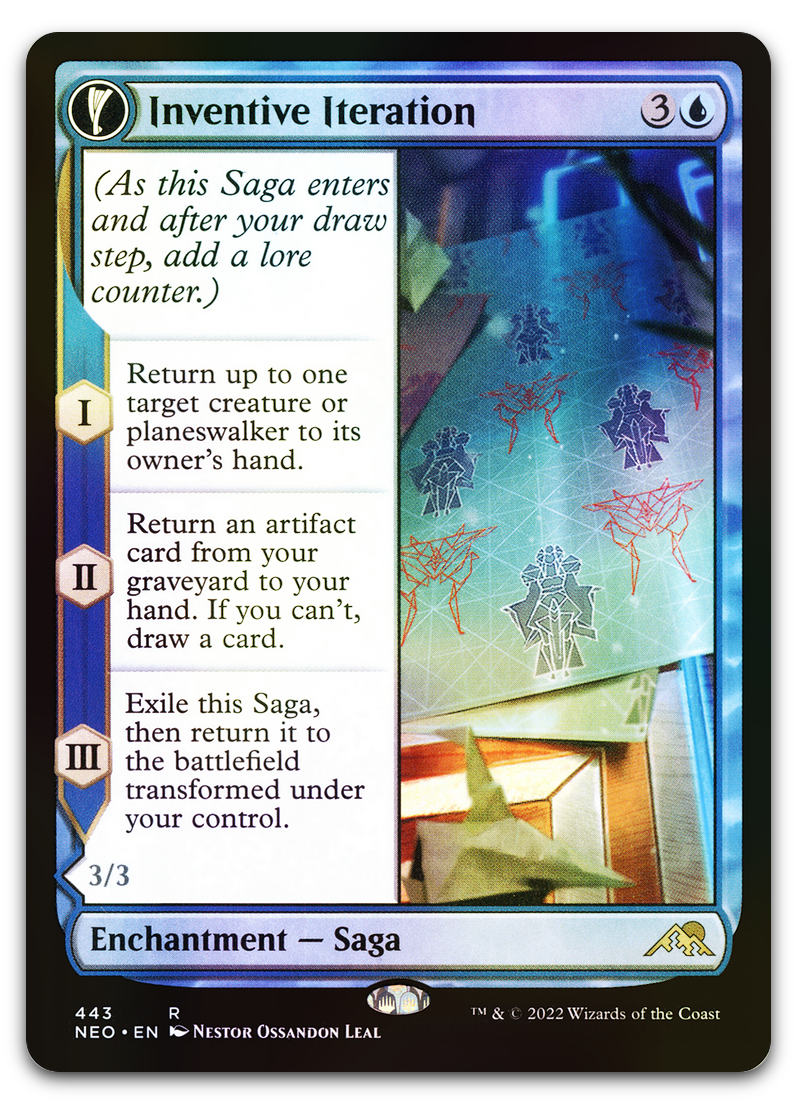 Inventive Iteration (Extended Art) (Kamigawa: Neon Dynasty)