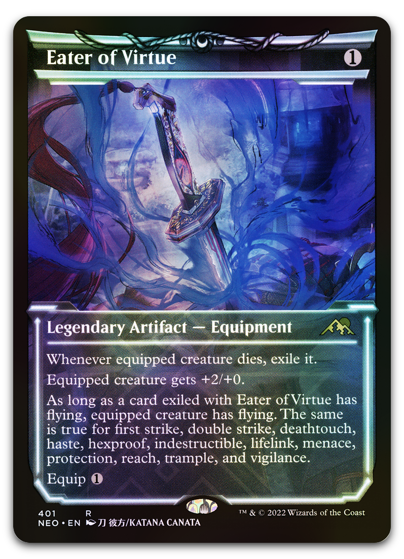 Eater of Virtue (Showcase) (Kamigawa: Neon Dynasty)