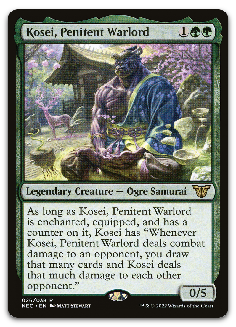 Kosei, Penitent Warlord (Commander: Kamigawa: Neon Dynasty)