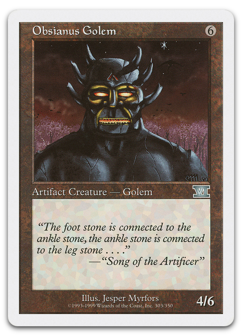 Obsianus Golem (Classic Sixth Edition)