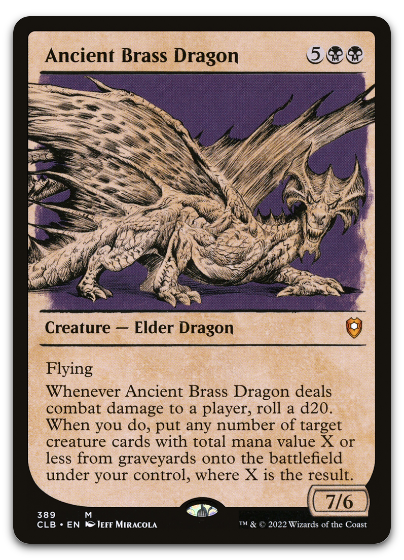 Ancient Brass Dragon (Showcase) (Commander Legends: Battle for Baldur's Gate)