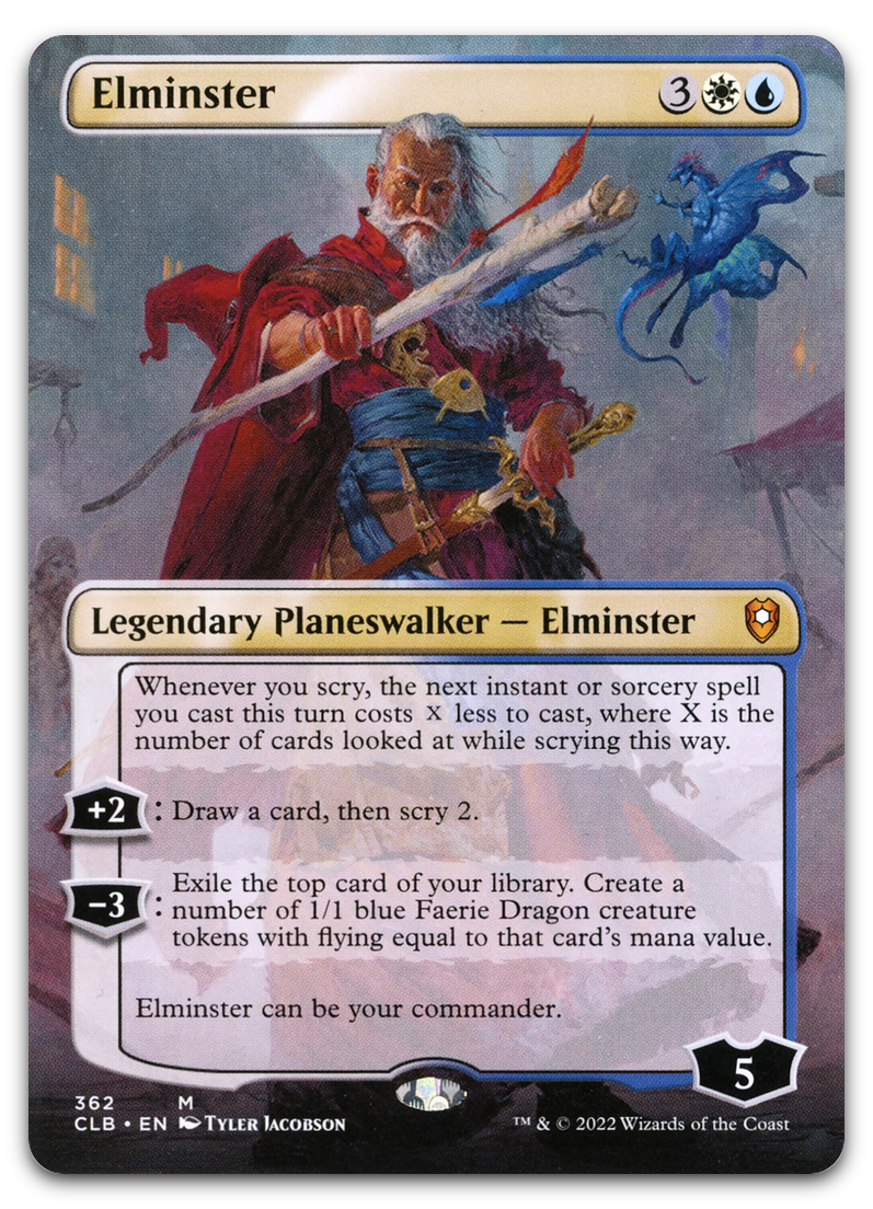 Elminster (Borderless) (Commander Legends: Battle for Baldur's Gate)