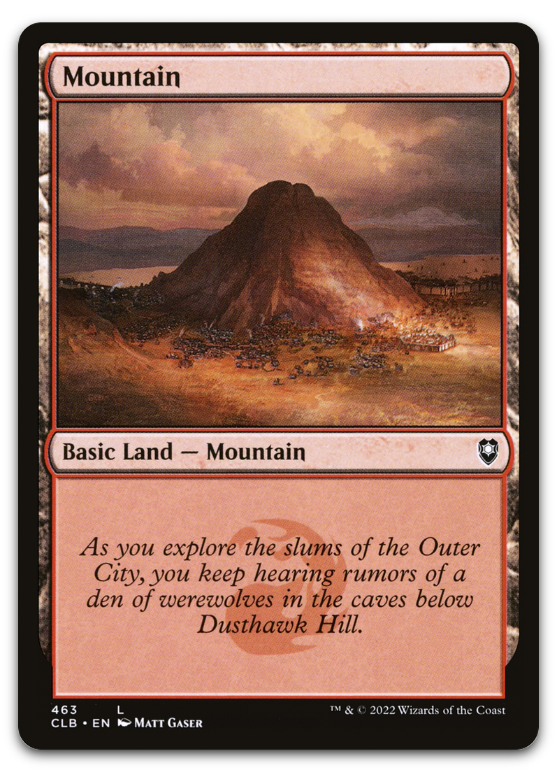 Mountain (463) (Commander Legends: Battle for Baldur's Gate)