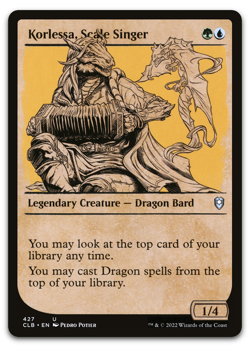Korlessa, Scale Singer (Showcase) (Commander Legends: Battle for Baldur's Gate)