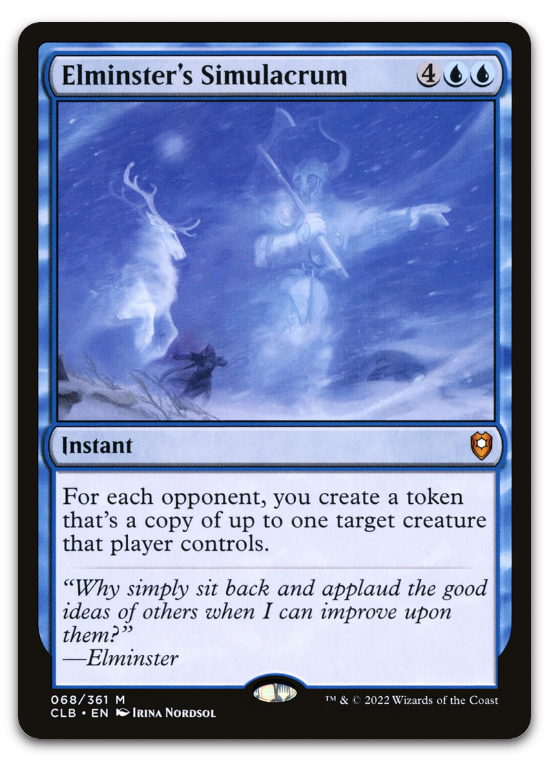 Elminster's Simulacrum (Commander Legends: Battle for Baldur's Gate)