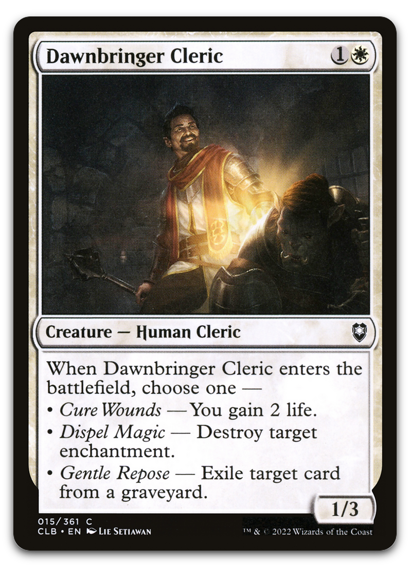 Dawnbringer Cleric (Commander Legends: Battle for Baldur's Gate)