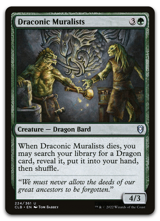 Draconic Muralists (Commander Legends: Battle for Baldur's Gate)