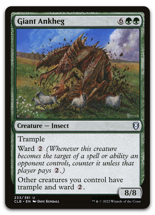 Giant Ankheg (Commander Legends: Battle for Baldur's Gate)
