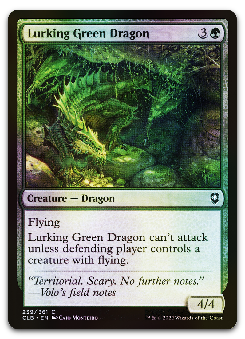 Lurking Green Dragon (Commander Legends: Battle for Baldur's Gate)