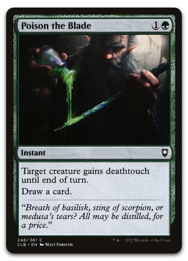 Poison the Blade (Commander Legends: Battle for Baldur's Gate)