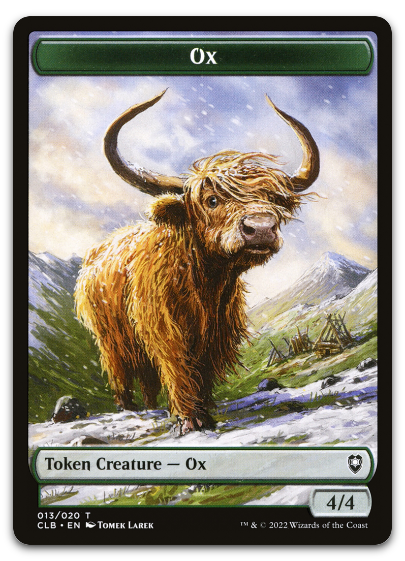 Ox Token (Commander Legends: Battle for Baldur's Gate)