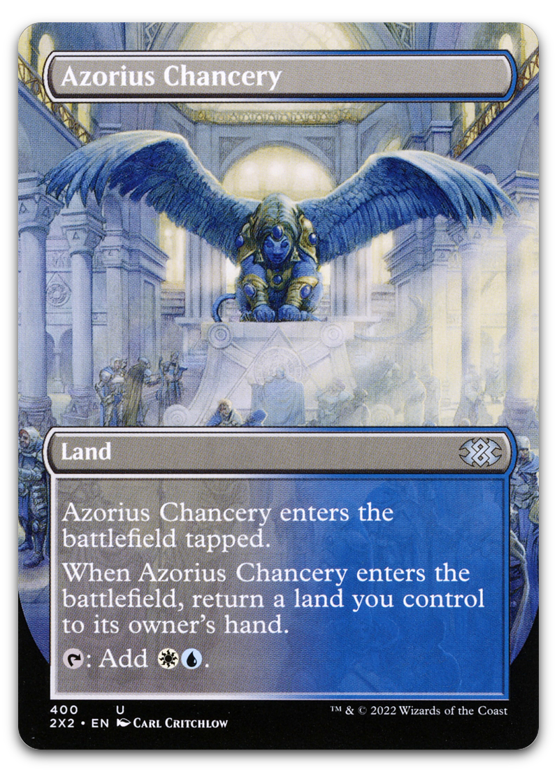 Azorius Chancery (Borderless) (Double Masters 2022)
