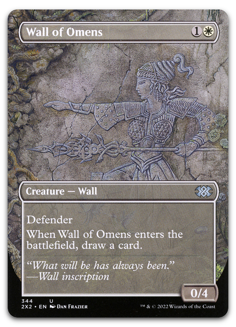 Wall of Omens (Borderless) (Double Masters 2022)